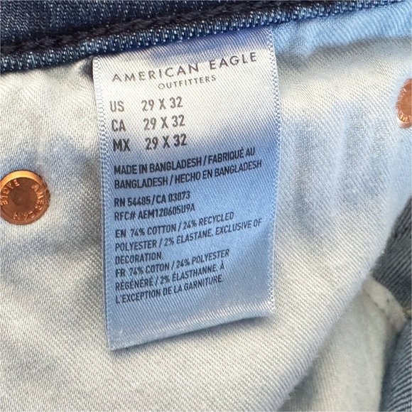 American Eagle jeans Men's Sz 29x32 29 blue original bootcut classic cabincore - Picture 15 of 16